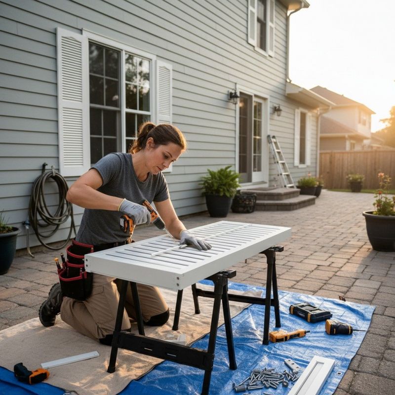 Local Plantation Shutter Repair pros at work